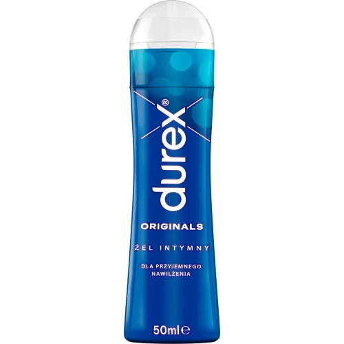 Durex Originals, naturalny żel intymny, 50 ml - Lubrykant nawilżający na bazie wody