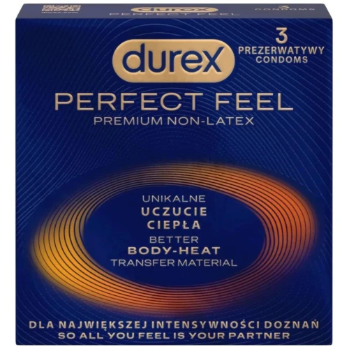Durex Perfect Feel Prezerwatywy, 3 sztuki