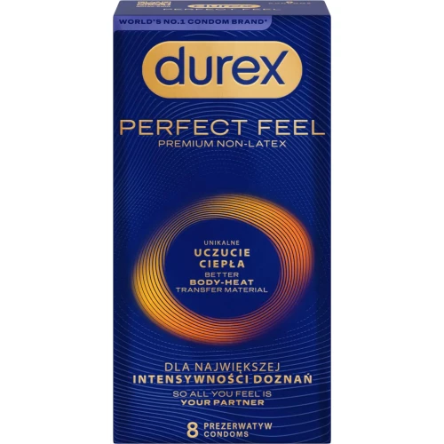Durex Perfect Feel prezerwatywy, 8 sztuk - Dla bardziej naturalnych doznań