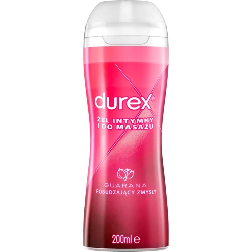 Durex  Guarana żel intymny i do masażu, 200 ml - Wzmacnia doznania i przyjemność