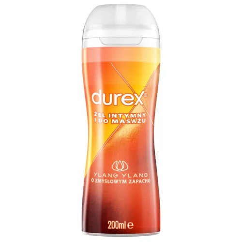 Durex Ylang-Ylang żel intymny i do masażu, 200 ml - Nawilża, pobudza zmysły i podkręca ekscytację