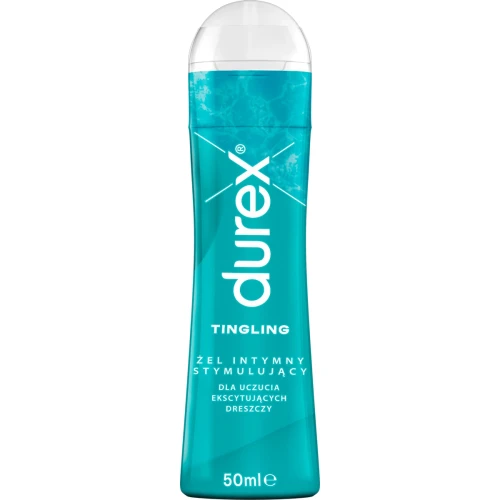 Durex Tingling żel Intymny stymulujący, 50 ml - Nawilża – zapewnia komfortowe i długotrwałe doznania