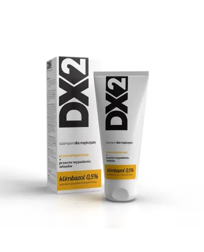 DX2 Szampon przeciwłupieżowy + przeciw wypadaniu włosów, 150 ml - Zmniejsza uczucie swędzenia i dyskomfortu wywołanego przez łupież