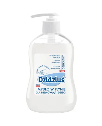 Dzidziuś Mydło w płynie z olejkiem migdałowym, 300 ml - Delikatna pielęgnacja wrażliwej skóry dziecka