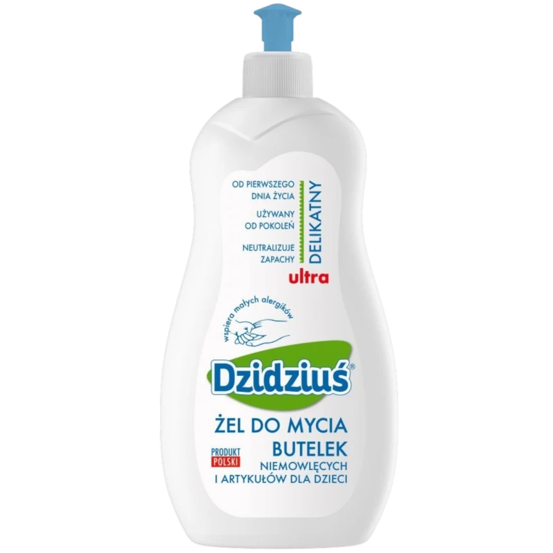 Dzidziuś żel do mycia butelek, 500 ml - Usuwa osady z mleka oraz soków