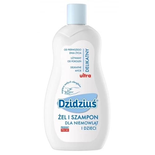 Dzidziuś Żel-szampon dla dzieci i niemowląt, 500 ml - Delikatna formuła od pierwszych dni życia