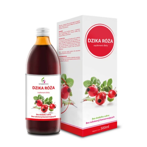 Symbiotics Dzika róża, 500 ml - Bez dodatku cukru i substancji konserwujących