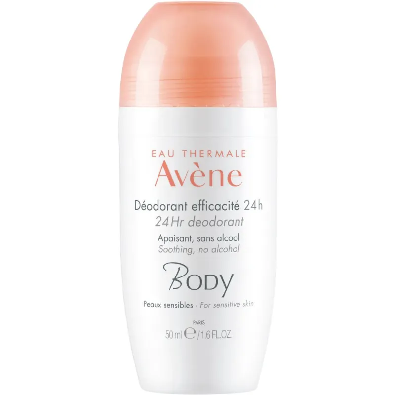 Avene Body Dezodorant 24 h, 50 ml - Dezodorant 24h chroni przed nieprzyjemnym zapachem i pochłania wilgoć