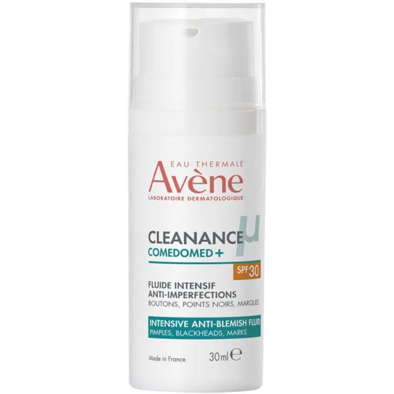 Avène Comedomed+ Intensywny fluid przeciw niedoskonałościom SPF 30, 30 ml - Intensywna pielęgnacja skóry trądzikowej