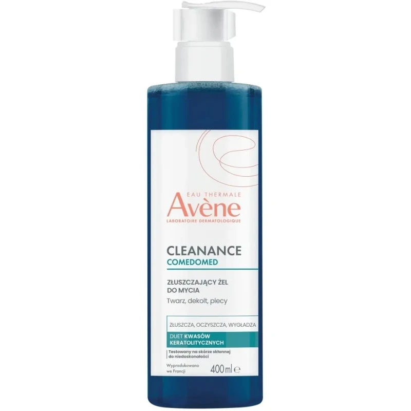 Avène Cleanance Comedomed Złuszczający żel do mycia, 400 ml - Do skóry tłustej i trądzikowej