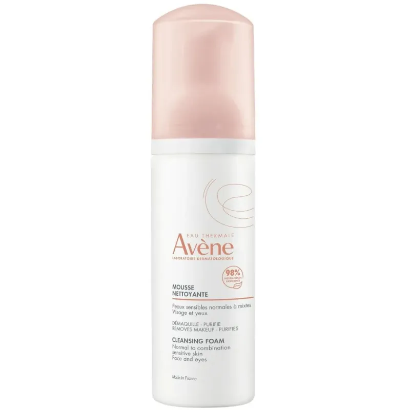Avène Pianka oczyszczająca, 150 ml - Delikatnie oczyszczająca pianka, która usuwa makijaż oraz eliminuje zanieczyszczenia i nadmiar sebum