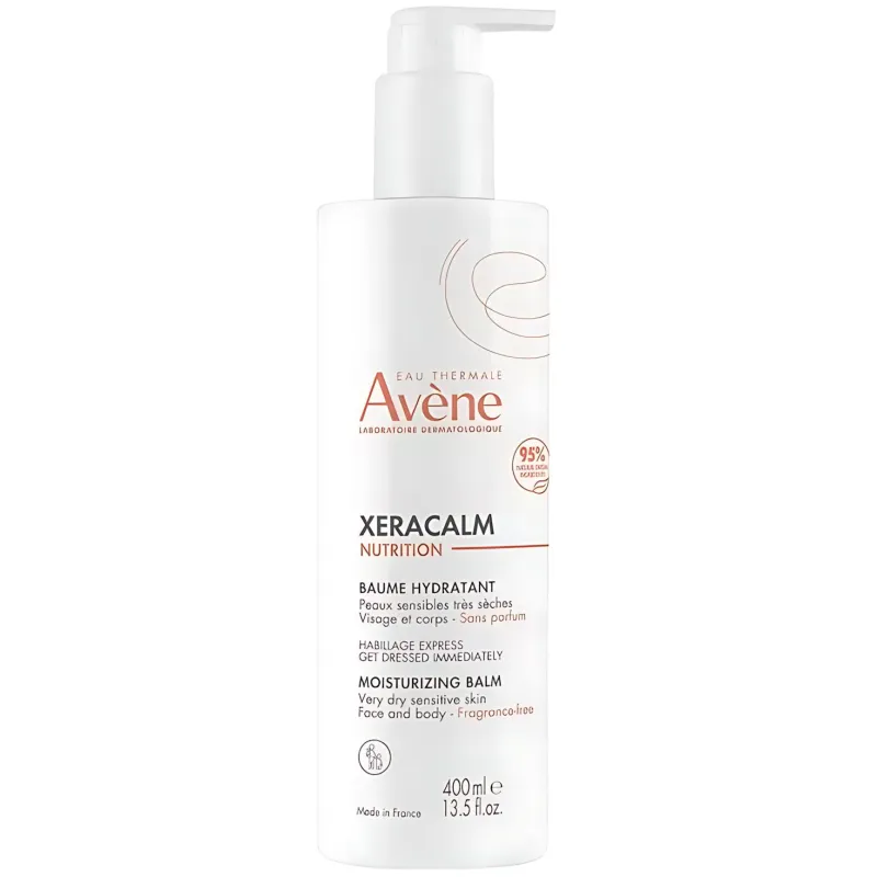Avène XeraCalm Nutrition, balsam nawilżający, 400 ml - Nawilżający i odżywczy balsam do skóry wrażliwej i bardzo suchej