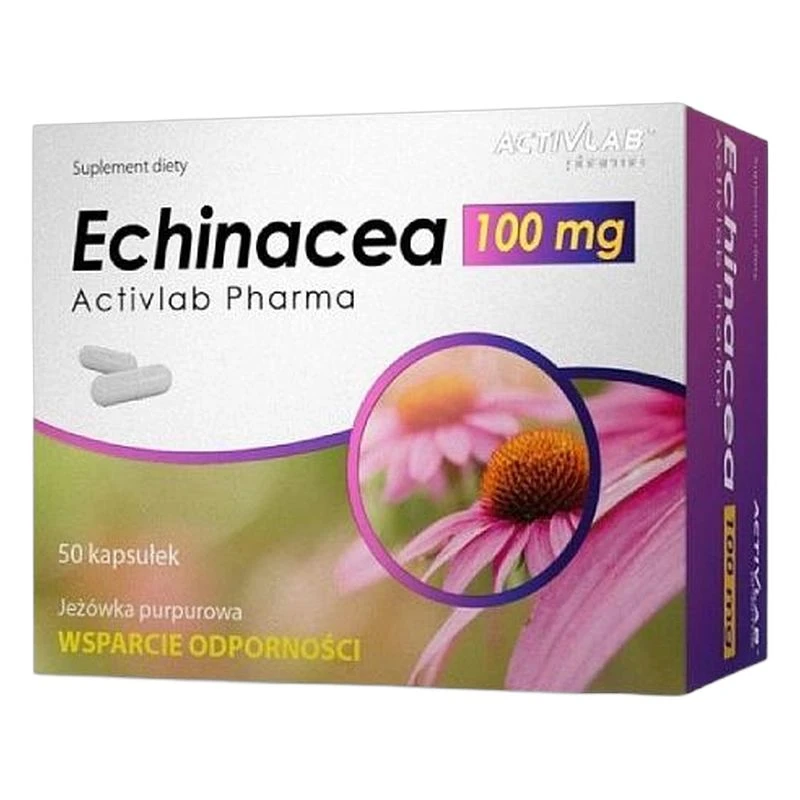 Activlab Pharma Echinacea 100 mg, 50 kapsułek - Kapsułki z ekstraktem z jeżówki purpurowej
