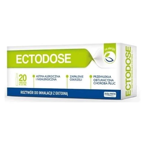 Ectodose, roztwór do inhalacji, 20 ampułek - Izotoniczny roztwór z ektoiną 