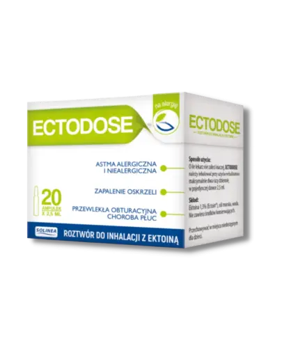 Ectodose, roztwór do inhalacji, 20 ampułek - Izotoniczny roztwór z ektoiną 