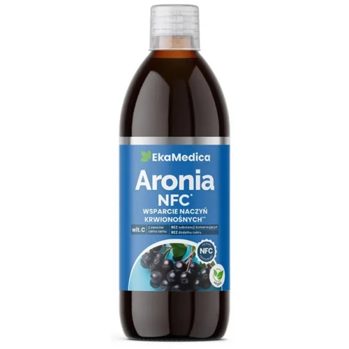 EkaMedica Aronia NFC sok 100%, 500 ml - Z naturalną witaminą C z owoców camu camu