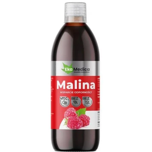 EkaMedica Malina, sok 500 ml - Z naturalną witaminą C z owoców camu-camu