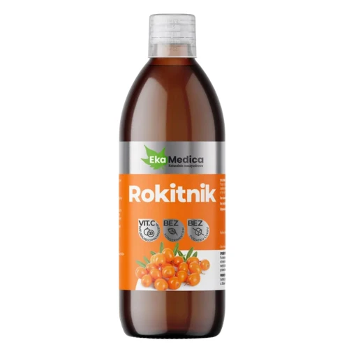 EkaMedica Rokitnik, 500 ml - Sok 100% z naturalną witaminą C