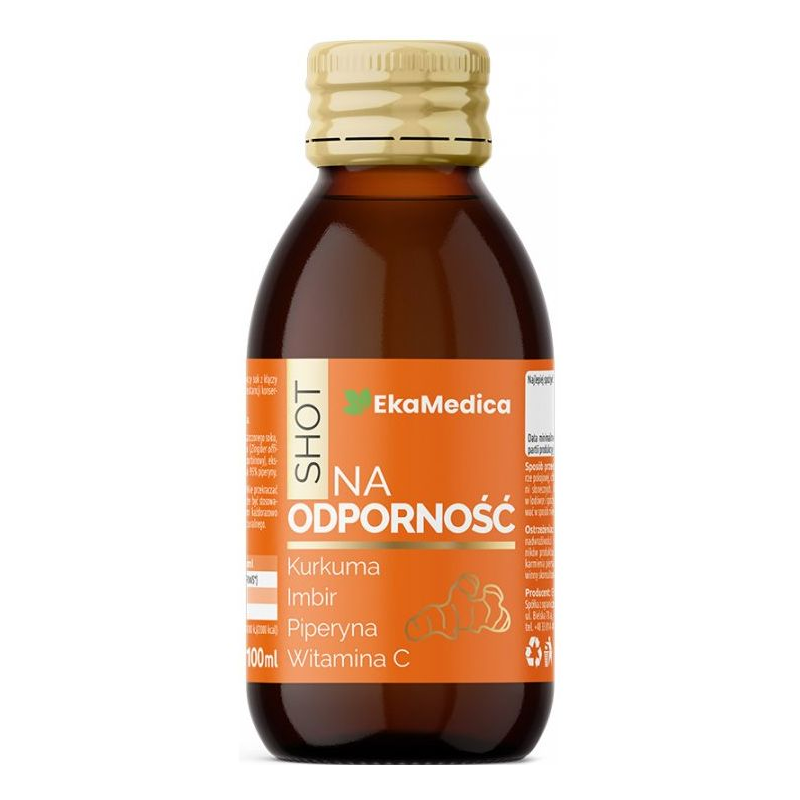 EkaMedica Shot na odporność, 100 ml - Receptura na bazie soków i ekstraktu z dodatkiem miodu