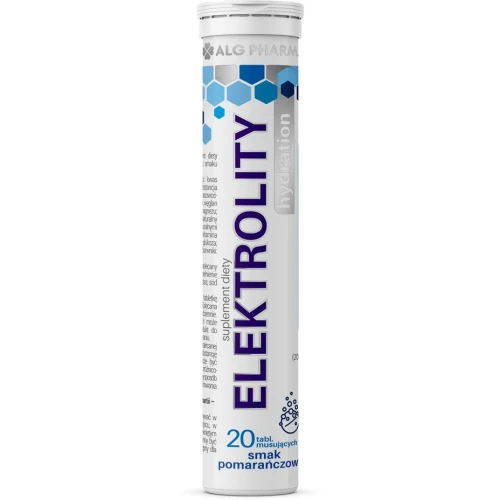 Elektrolity Hydration, 20 tabletek musujących - Elektrolity do picia