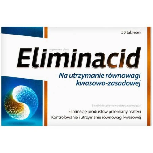 Eliminacid, 30 tabletek - Wsparcie równowagi kwasowo-zasadowej