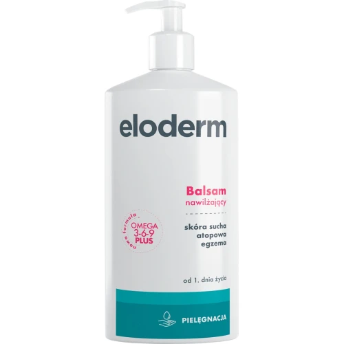 Eloderm Balsam nawilżający, 400 ml - Balsam nawilżający do skóry suchej, atopowej, z egzemą