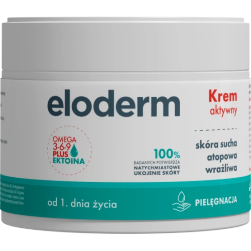Eloderm krem aktywny, 300 ml - Z kompleksem Omega 3-6-9 i ektoiną