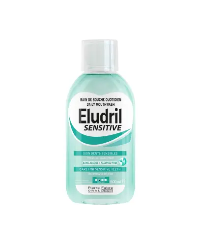 Eludril Sensitive płyn do płukania jamy ustnej, 500 ml - Do płukania jamy ustnej do zębów wrażliwych