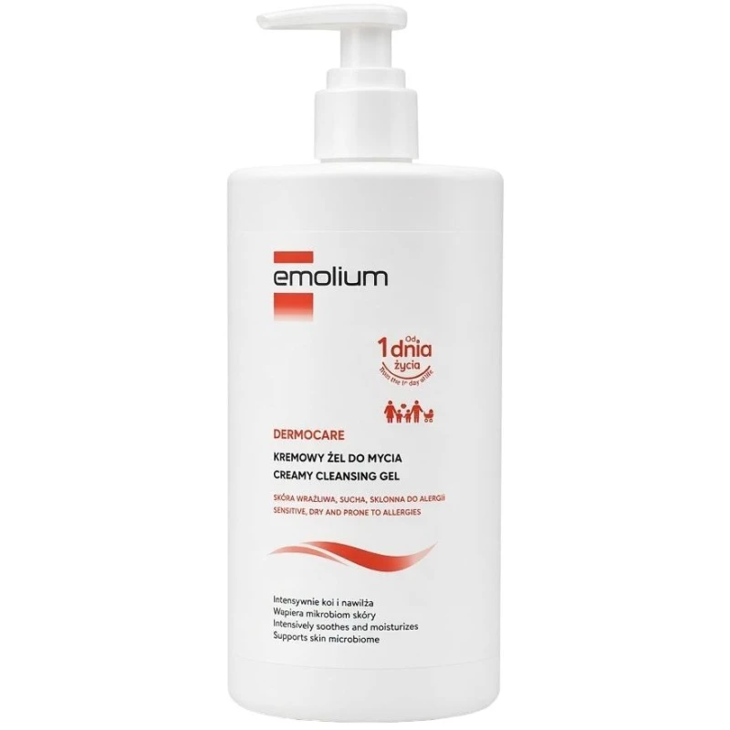 Emolium Dermocare Kremowy żel do mycia, 750 ml - Od 1. dnia życia