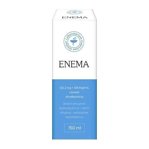 Enema, roztwór doodbytniczy, 150 ml - Lek przeczyszczający dla dzieci i dorosłych
