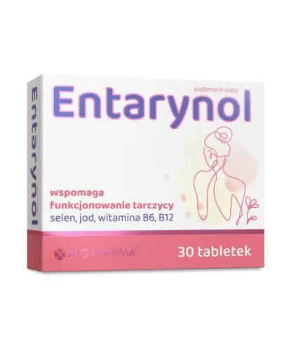 Entarynol, 30 tabletek - Z selenem i jodem, które wspomagaj funkcjonowanie tarczycy