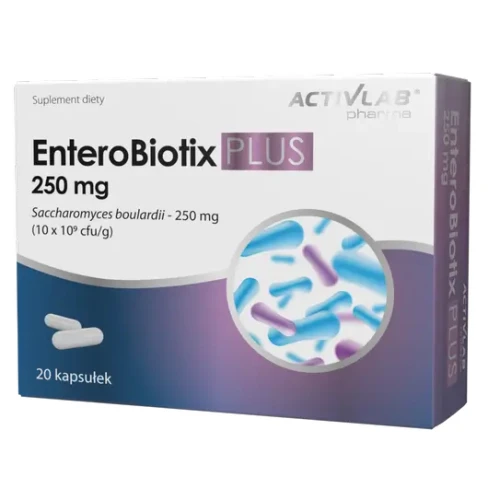 EnteroBiotix PLUS 250 mg, 20 kapsułek - Probiotyk dla dorosłych i dzieci