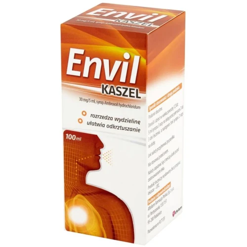 Envil kaszel 30mg/5ml Syrop, 100 ml - Syrop wykrztuśny