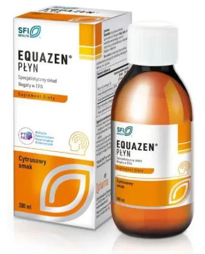 Equazen, płyn o smaku cytrynowym 200 ml - Płyn oparty na naturalnych olejach z ryb i wiesiołka