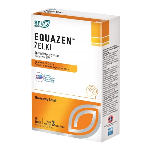 Equazen, 60 żelek - Kwasy omega z ryb i ogórecznka - wsparcie koncentracji i uwagi