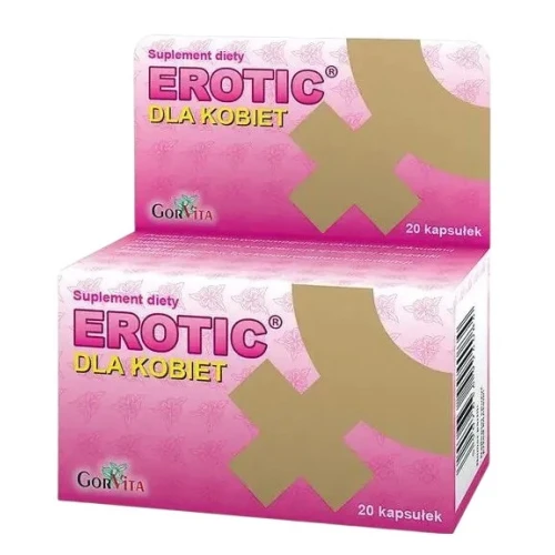 Erotic dla kobiet, 20 kapsułek - Naturalna formuła roślinna dla kobiecej witalności