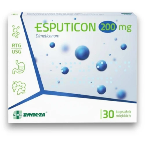 Esputicon 200 mg, 30 kapsułek - W przypadku nagłych i silnych wzdęć