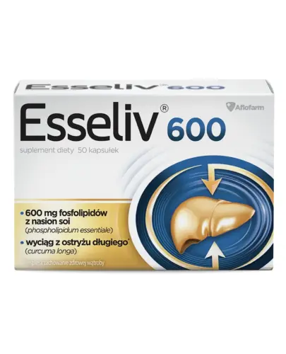 Esseliv 600 kapsułki, 30 sztuk - Które wspierają pracę wątroby
