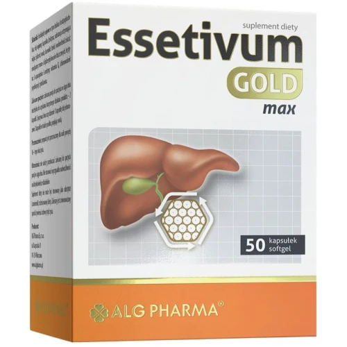 Essetivum Gold Max, 50 kapsułek - Fosfolipidy na wątrobę