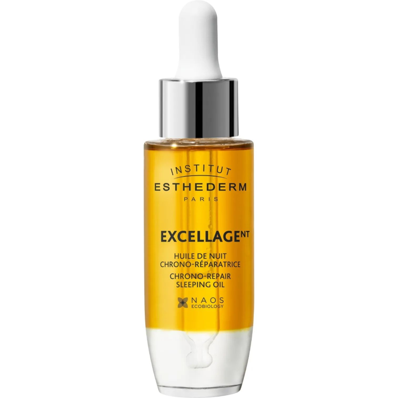 Institut Esthederm Excellage Chrono-Repair Sleeping Oil Rewitalizująco-regenerujący nocny olejek, 30 ml - Z niacynamidem i skwalanem