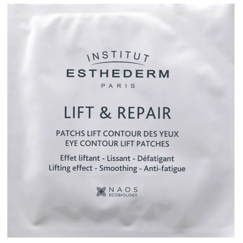 Institut Esthederm Lift & Repair Liftingujące płatki pod oczy, 10 sztuk - Na cienie, opuchliznę i zmarszczki