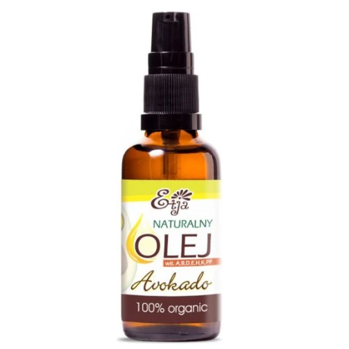Etja Naturalny olej z awokado Bio, 50 ml - Intensywne nawilżenie, regeneracja i odżywienie skóry suchej i wrażliwej