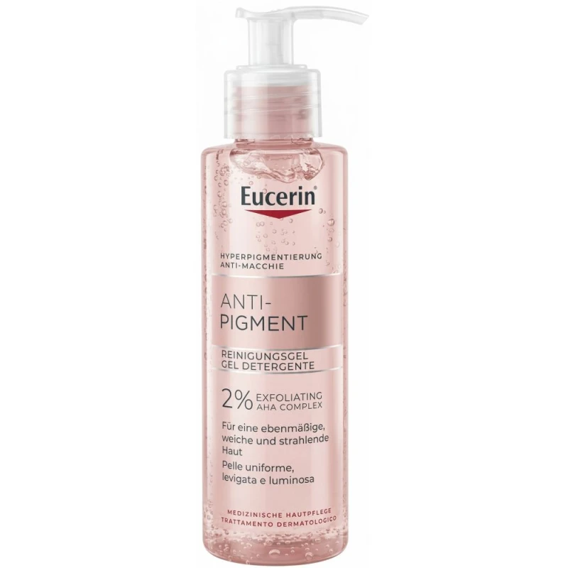 Eucerin Anti-Pigment Żel oczyszczający, 200 ml - Z kwasami AHA na nierówny koloryt skóry