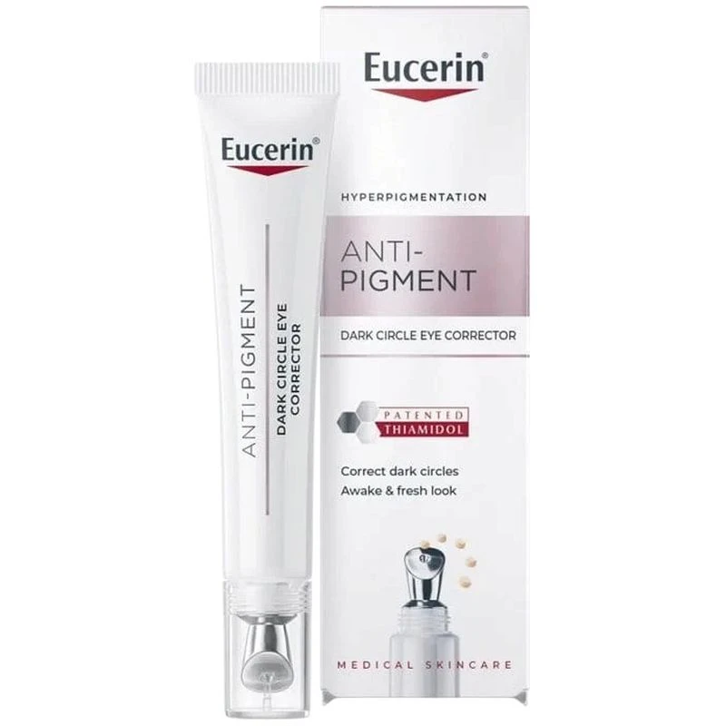 Eucerin Anti-Pigment Krem pod oczy rozjaśniający cienie, 15 ml - Na cienie, obrzęki i drobne zmarszczki