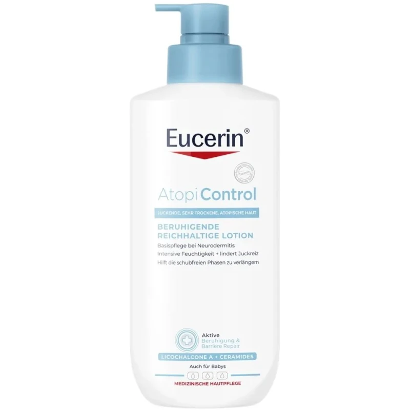 Eucerin AtopiControl Kojący Balsam do ciała, 400 ml - Do skóry suchej i atopowej, regeneracja bariery ochronnej