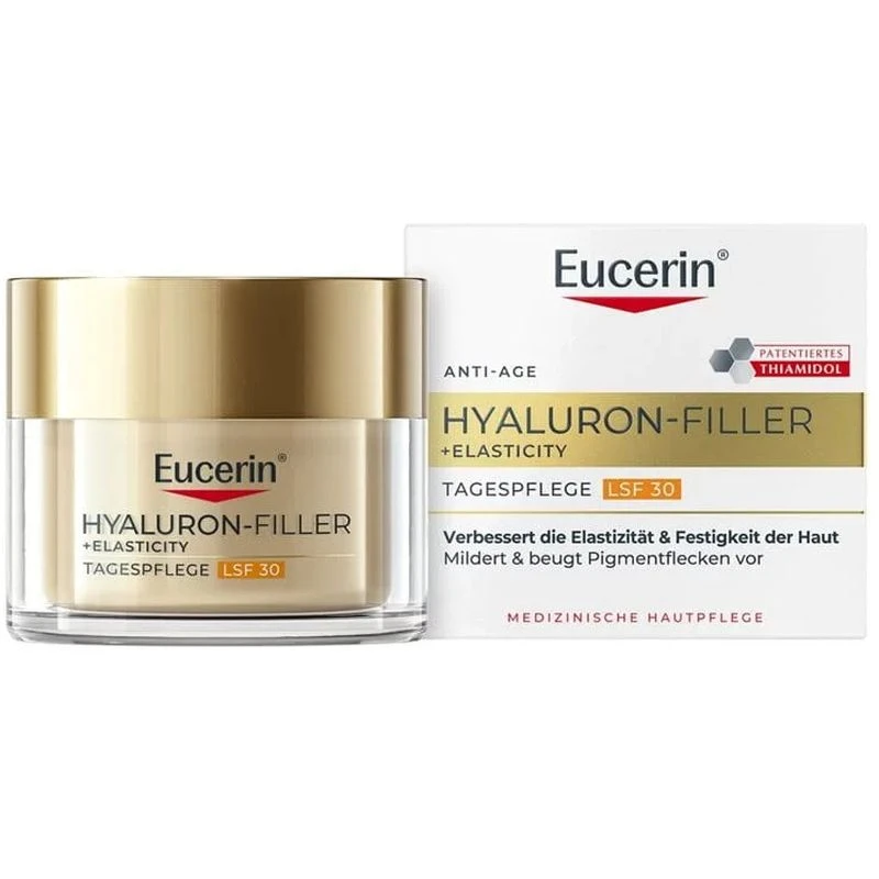 Eucerin Hyaluron-Filler + Elasticity Krem na dzień SPF 30, 50 ml - Do skóry dojrzałej z ochroną przeciwsłoneczną