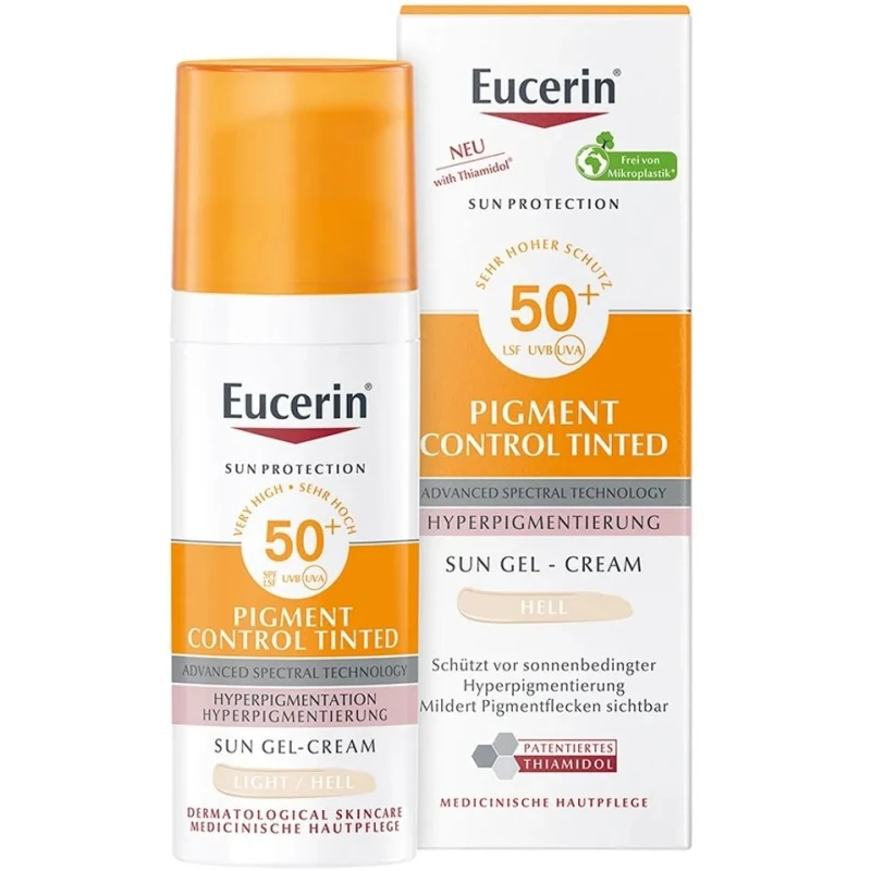 Eucerin Sun Pigment Control Fluid przeciw przebarwieniom, koloryzujący SPF 50+, 50 ml - Ochrona przed słońcem i przebarwieniami