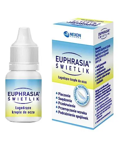 Euphrasia Świetlik Krople do oczu, 10 ml - Łagodzą stany podrażnienia spojówek