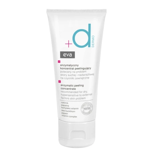 Eva Dermo Enzymatyczny koncentrat peelingujący, 50 ml - Do oczyszczania skóry suchej i nadwrażliwej