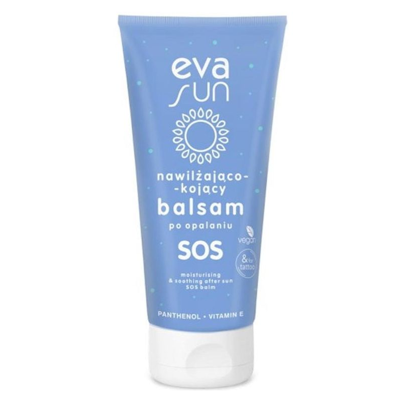 Eva Sun Nawilżająco-kojący balsam SOS po opalaniu, 175 ml - Z pantenolem i aloesem